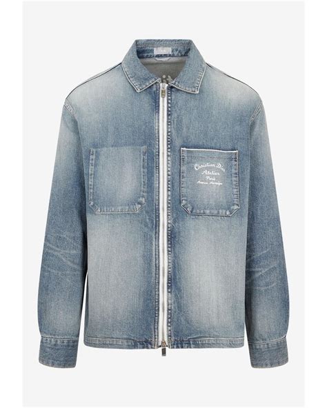 dior jeans jacket|dior denim jacket men.